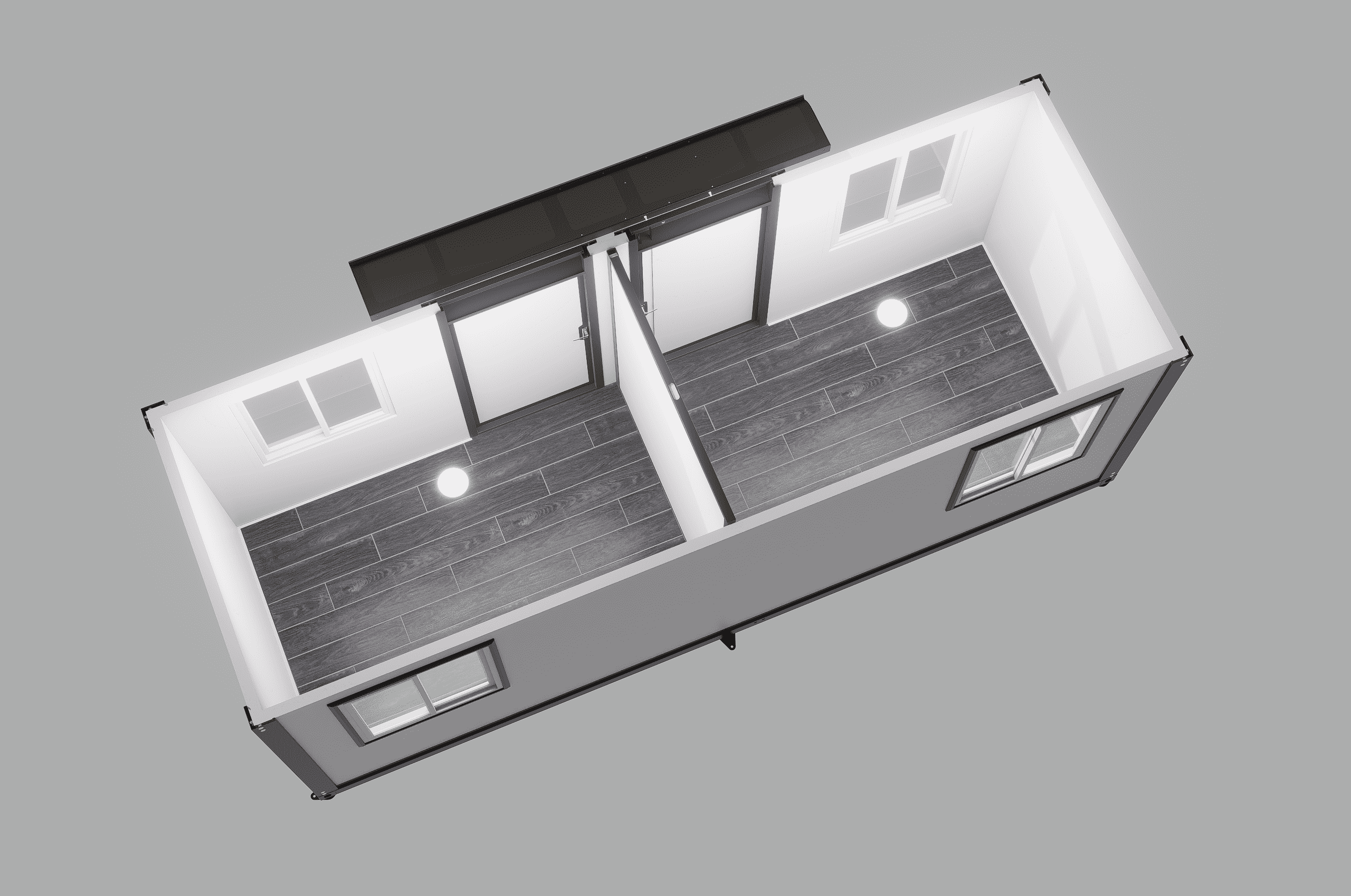 20ft D-Type Two-Bedroom with Bathroom