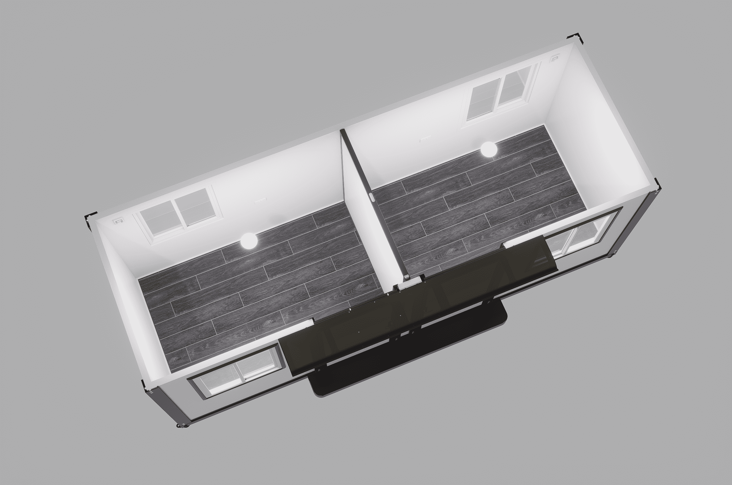 20ft D-Type Two-Bedroom with Bathroom