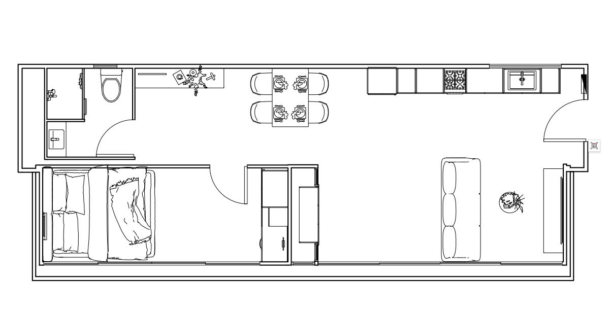 40ft Containerised Slide Out Home - With Infinity Glass Frontage