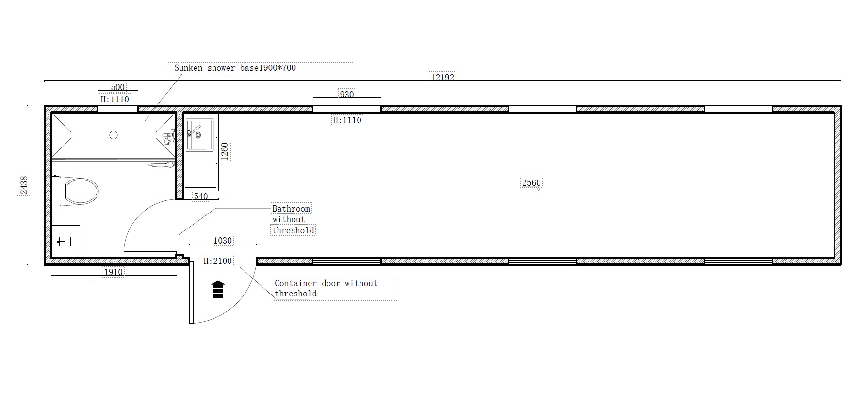 40ft Open Plan Class1A