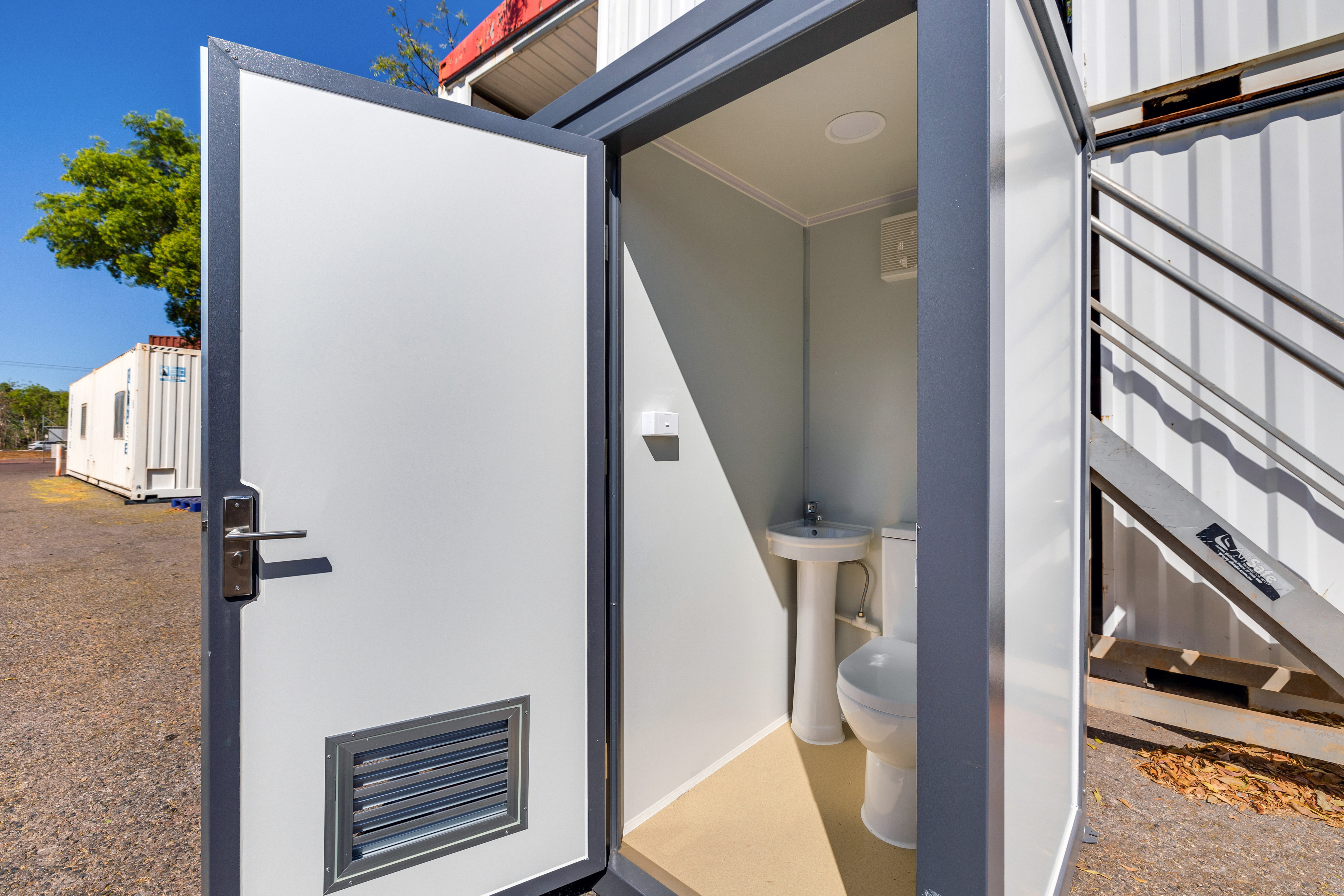 Portable Double Toilet Block