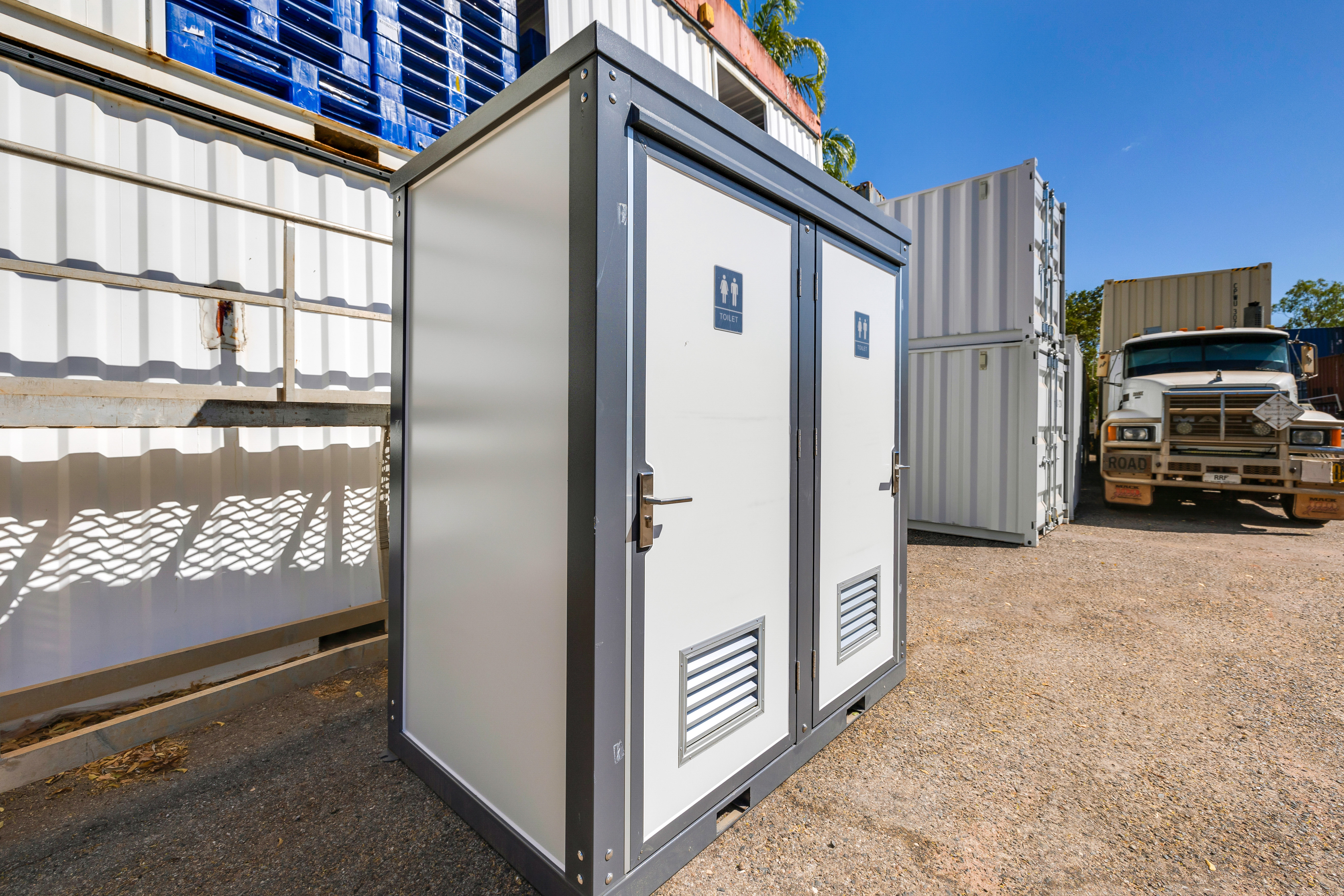 Portable Double Toilet Block