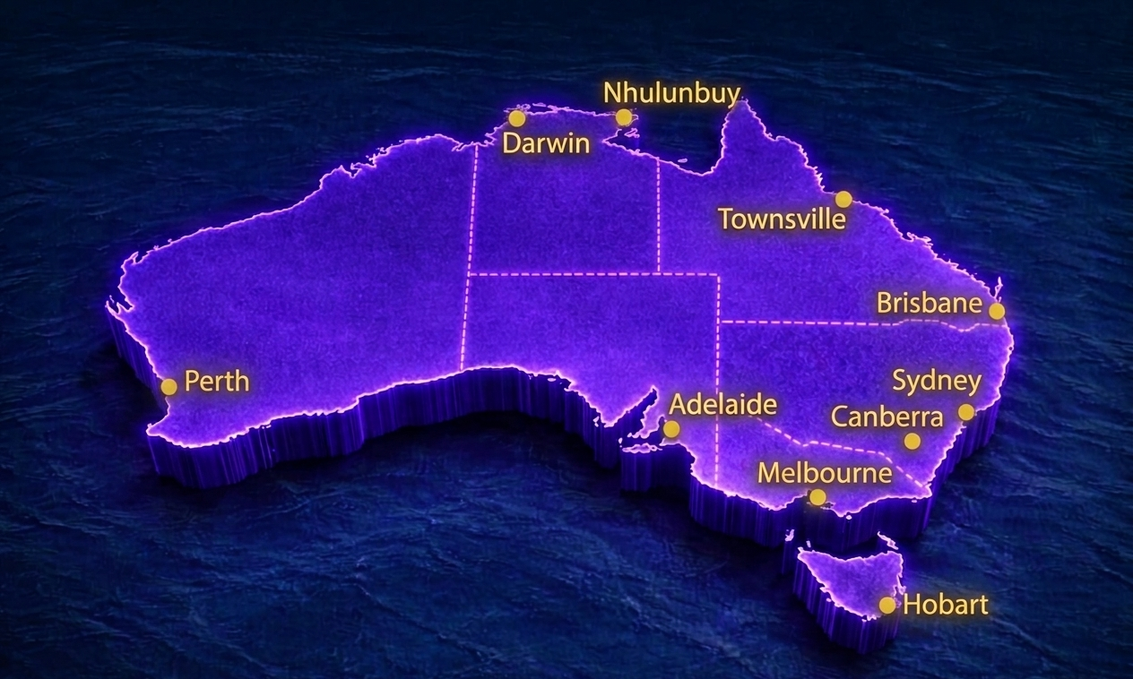 Australia Heat Map